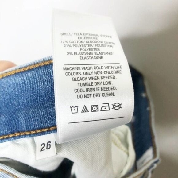 HUDSON Harkin Distressed Skinny Cropped Cuff Jeans - Size 26 - Picture 11 of 12